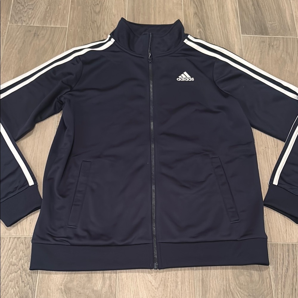 Adidas Kids Blue Track Jacket Size L